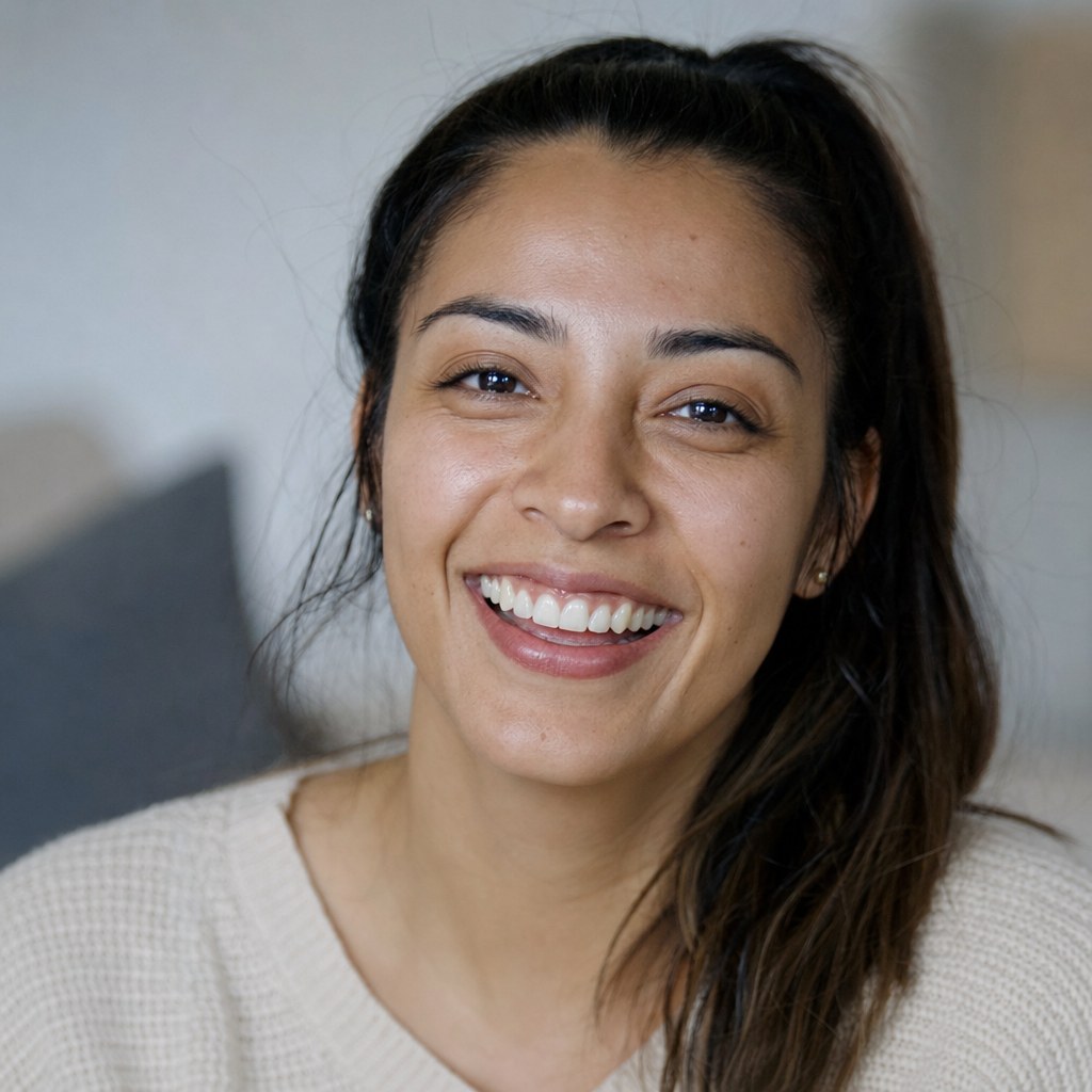 Warm smiling professional