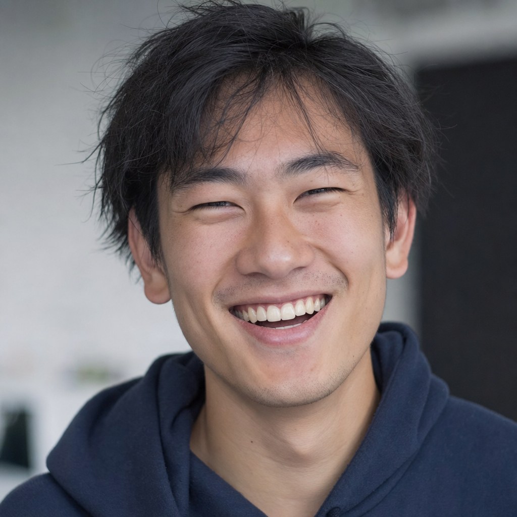 Joyful young engineer