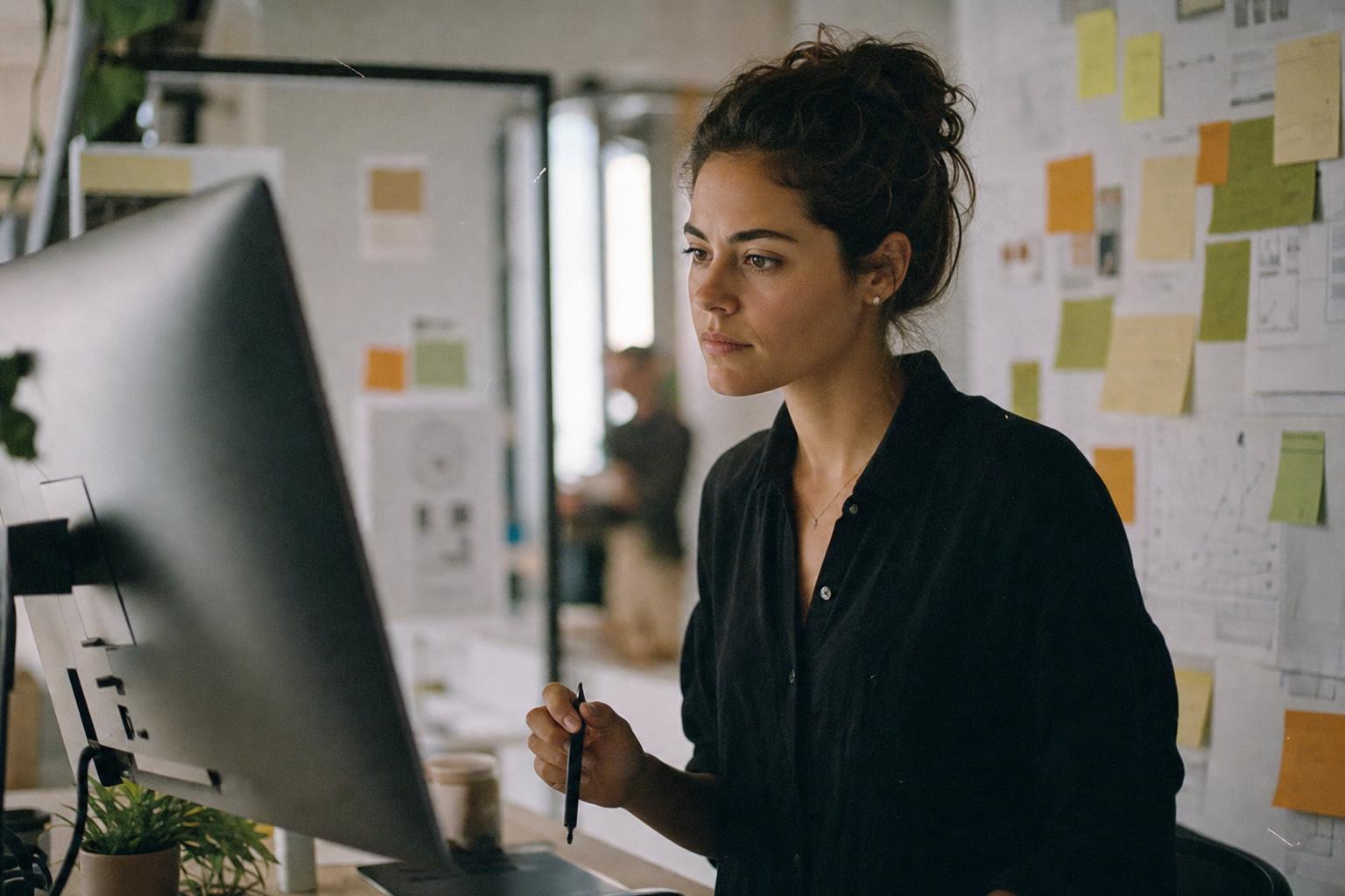 A marketer reviewing candidate profiles and campaign plans