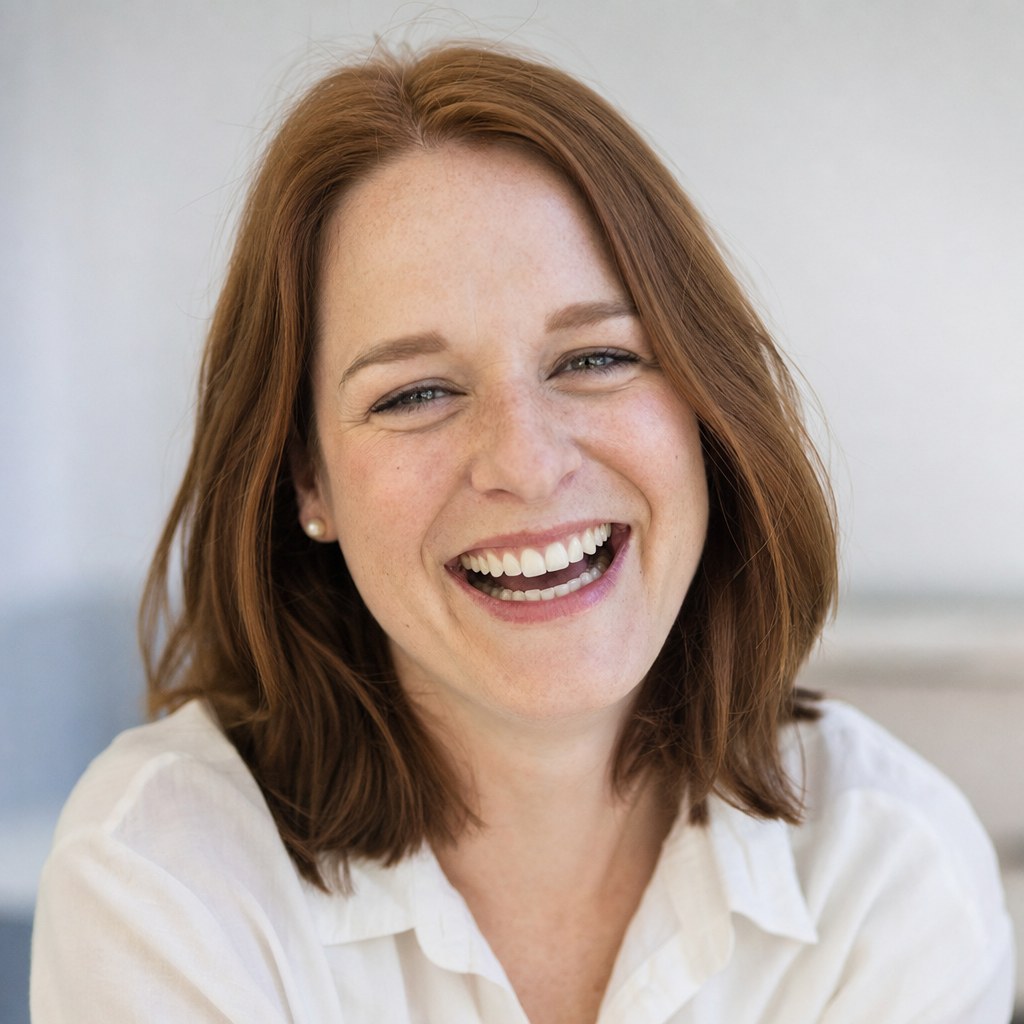 Laughing professional